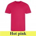 JC001 COOL T - Unisex környakú póló szublimáláshoz hot pink